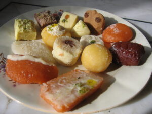 Savoring Sweet India: a plate of different types of desserts